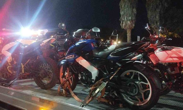 Suspenden arrancones y aseguran 27 motocicletas en Querétaro